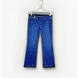 NOIR Jeans Womens 8 Love Effortlessly Dark Wash Denim bootcut Zipper Fly 90s